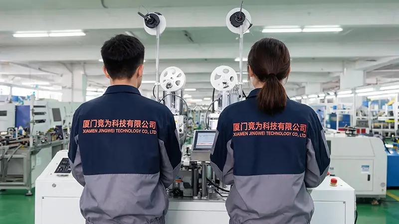 Xiamen Jingwei Technology förbättrar produktionseffektiviteten med ny automatisk terminalkrympmaskin