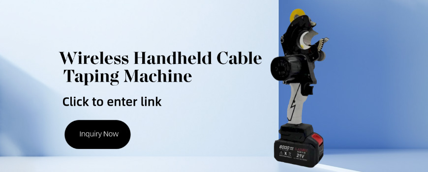 Ta med trådomslagning överallt! AT-101 trådlösa handhållna kabeltejpningsmaskinen levererar snabb, portabel och exakt tejpning utan gränser.