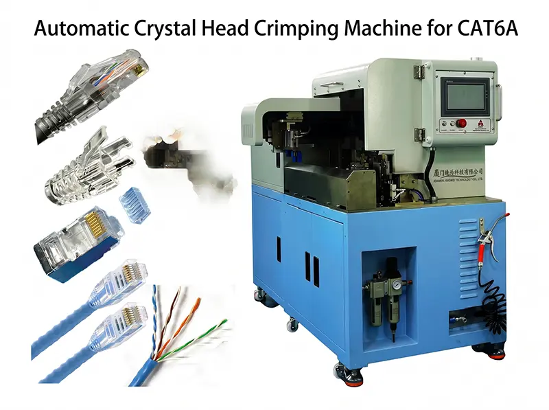 WPM-CAT6A – Automatisk krympmaskin för kristallhuvuden (RJ45)