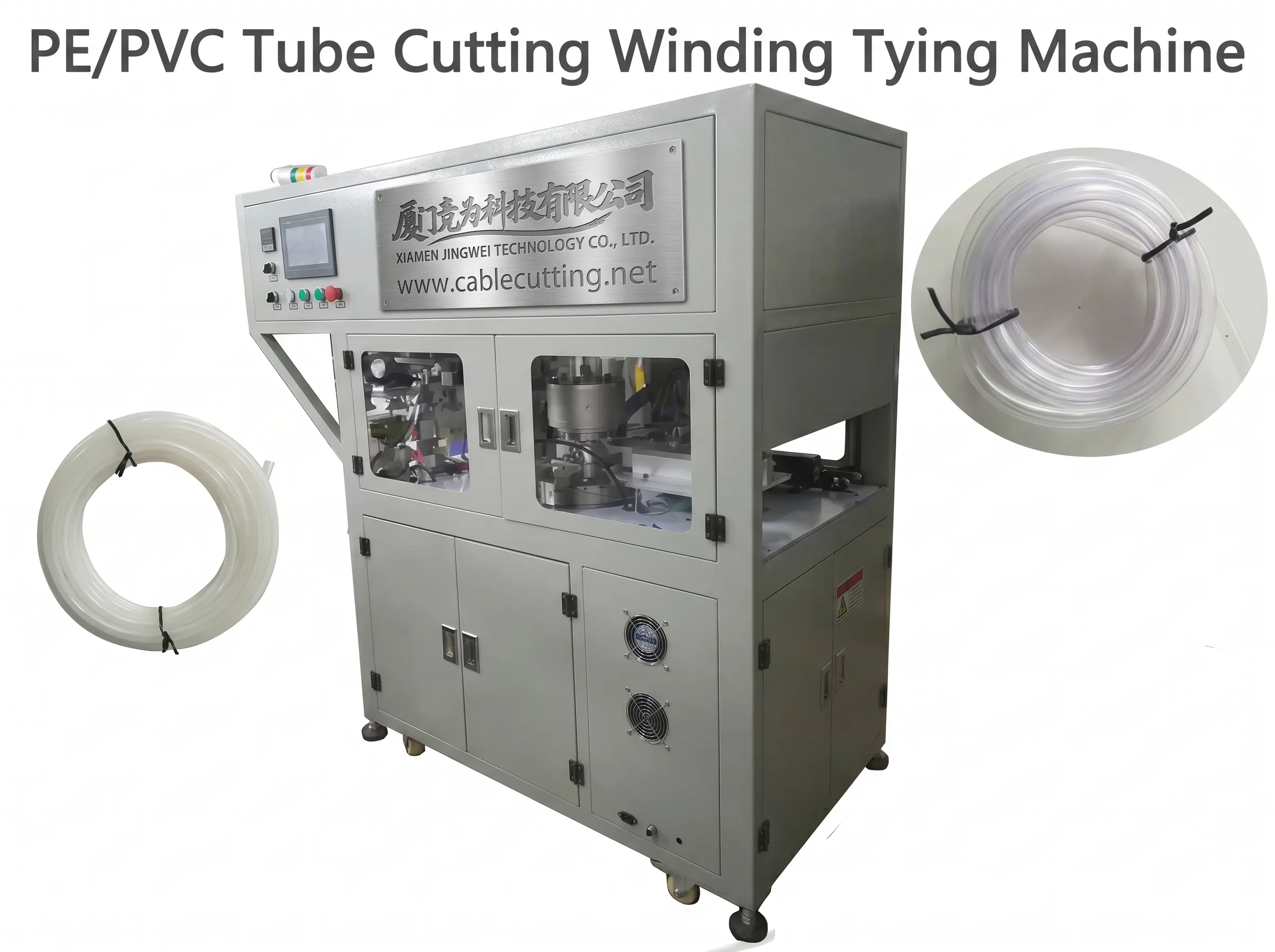 WPM-02SL - PE/PVC-slangskärning och spolebindningsmaskin (Effektiv automatisering)