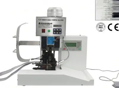Halvautomatisk plattkabelkrimpmaskin för 2P-20P terminaler WPM-FCCM-18