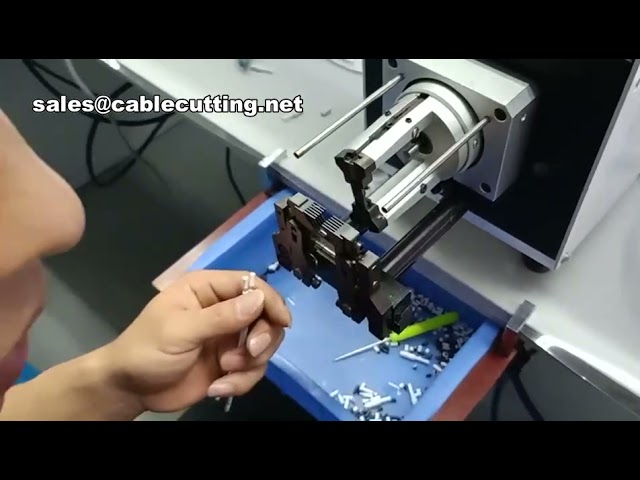 Högprecision halvautomatisk RG58 & RG6 koaxialkabelavisolering – Effektiv fabriksautomation