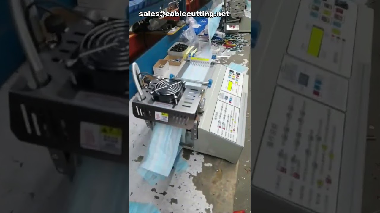 Automatisk repskärare med het kniv | Kapmaskin för polyesterbälten & elkablar