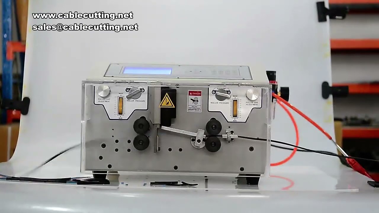 Automatisk trådavskalningsmaskin 300W | Dubbel avskalning & kapning 0,1-4,5 mm² (AWG 28-10)