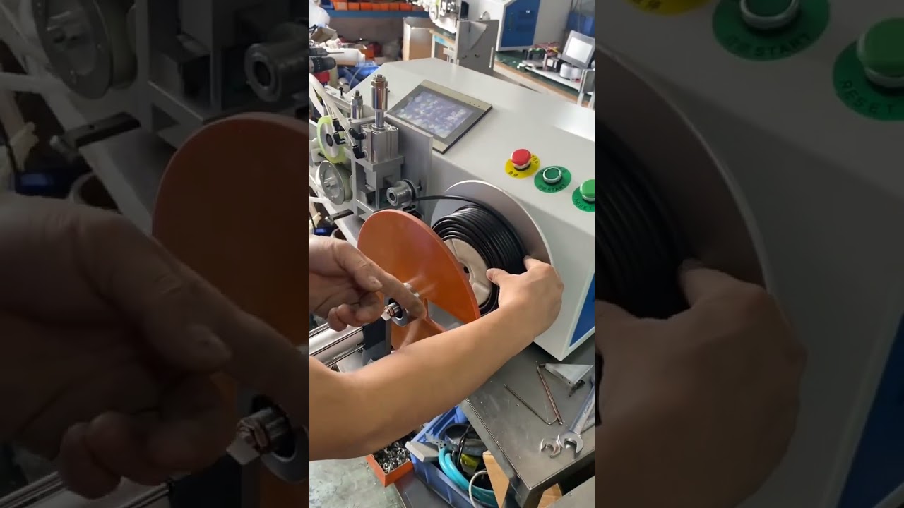Automatisk bordsmaskin för trådmätning, traversering, kapning, lindning och upprullning 1–8 mm