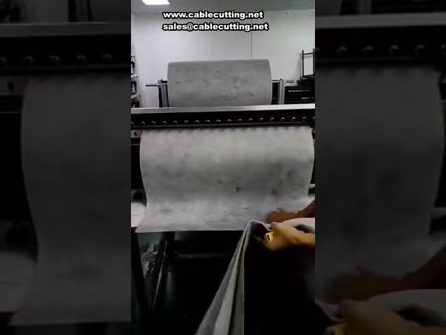 Automatisk skärmaskin för flockning av nonwoven – exakt skärning och kantbrytning