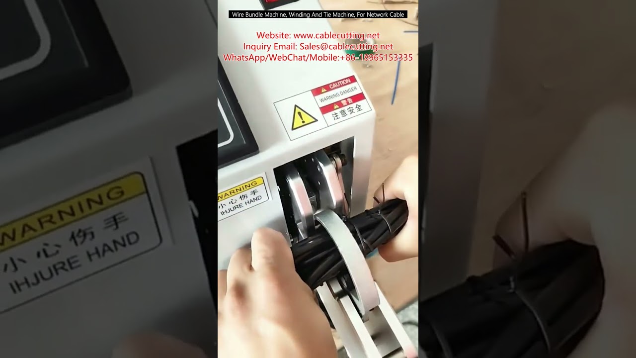 Effektiv trådbuntningsmaskin – automatisk lindning och bindning för nätverkskablar