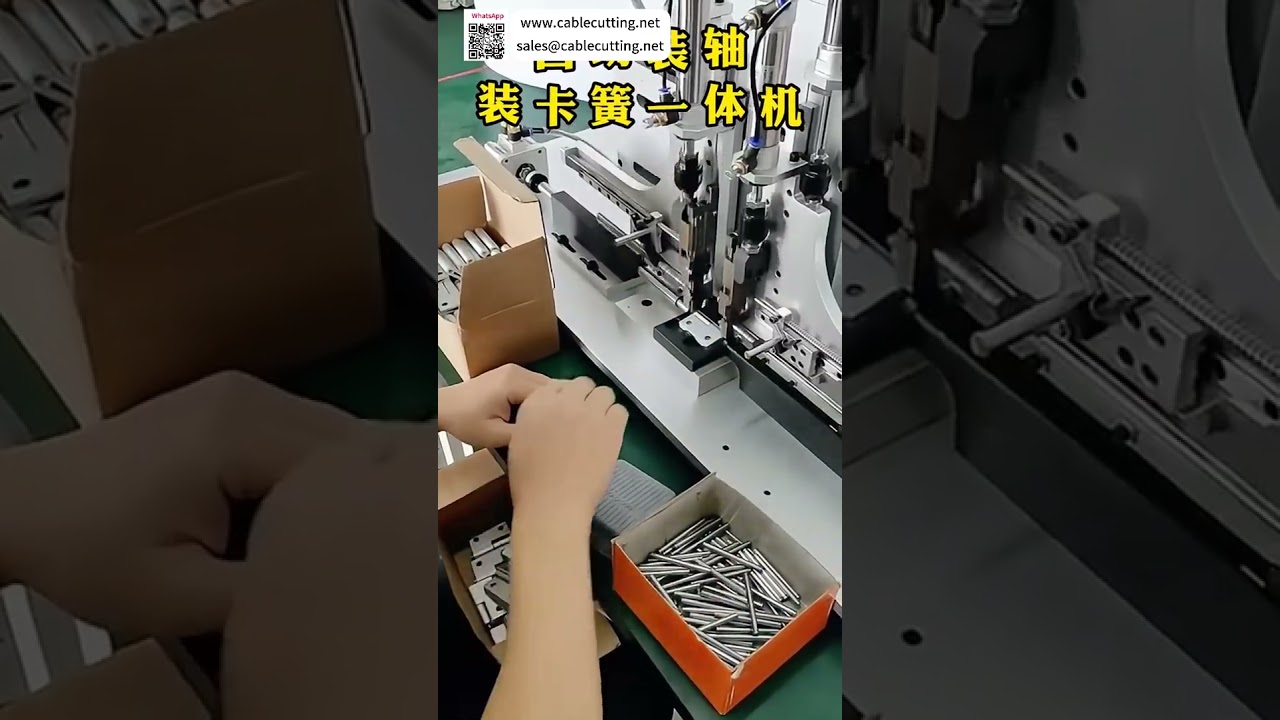 Integrerad automatisk axelclipsmonteringsmaskin för högproduktiv industriell tillverkning