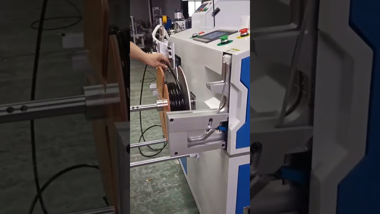 Automatisk droppbevattningsmaskin: Mätning, sortering, kapning, lindning & spoling