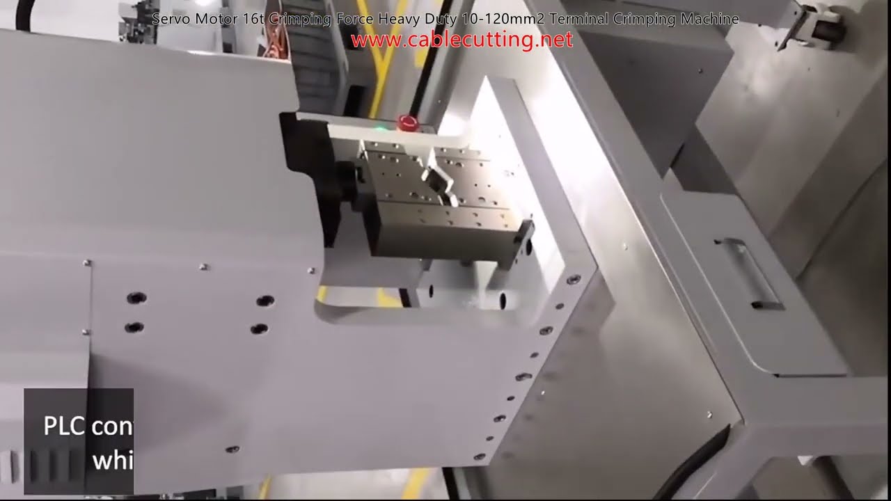 Tung krimpningsmaskin med servomotor - 16 tons kraft för 10-120 mm² terminaler