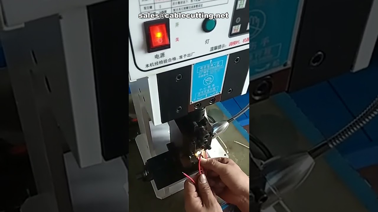 Ultra tyst och energisnål 1,5 tons automatisk terminalpressmaskin – Kabelskopress
