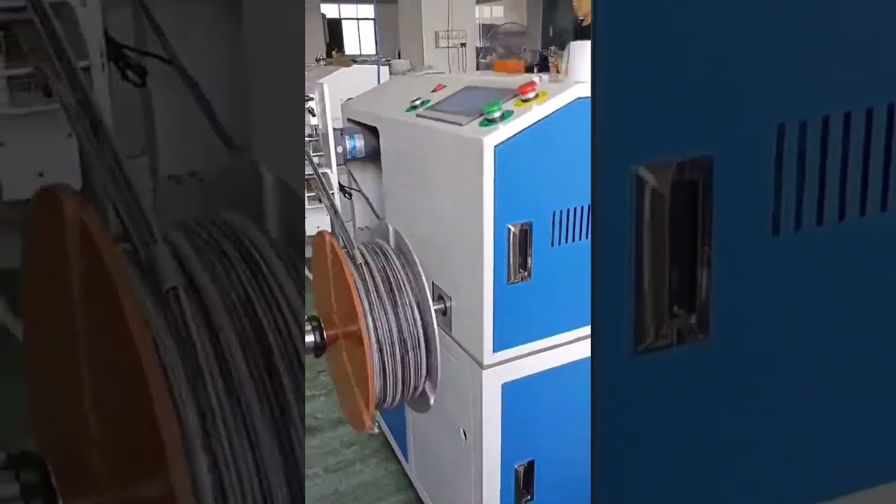 Automatisk mätning, sortering, kapning, rörlindning & spolemaskin (1–16 mm, 15 kg kapacitet)