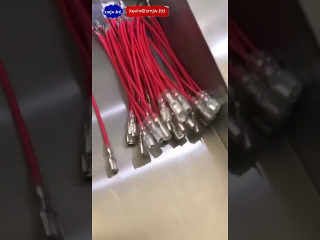 Helautomatisk trådbearbetningsmaskin – skärning, avskalning, crimpning & hylsinsättning
