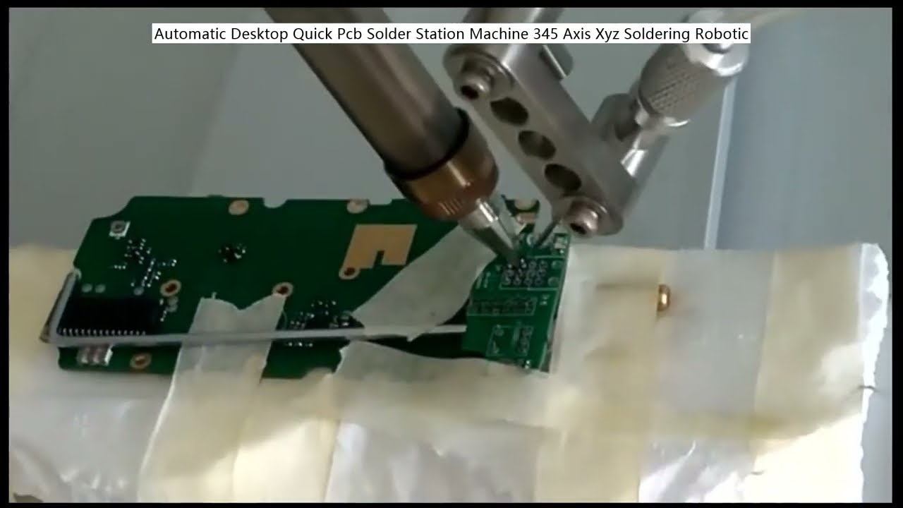 Automatisk skrivbordslödstation med 345-axlig XYZ-robot för PCB-montering