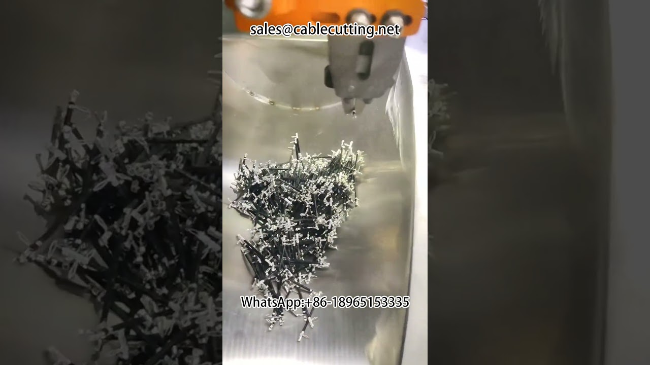 Automatisk dubbelhuvudskrympning för ultrakorta kablar (28mm) – effektiv kabelmonteringsutrustning #harnessprocess