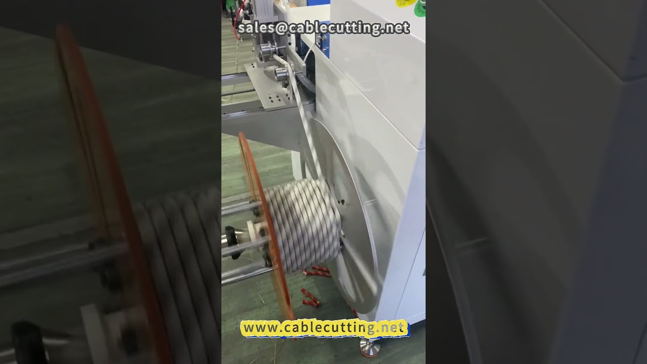 9-stations automatisk värmeskärningsmaskin för säkerhetslina, tråd & kabel – effektiv lindning