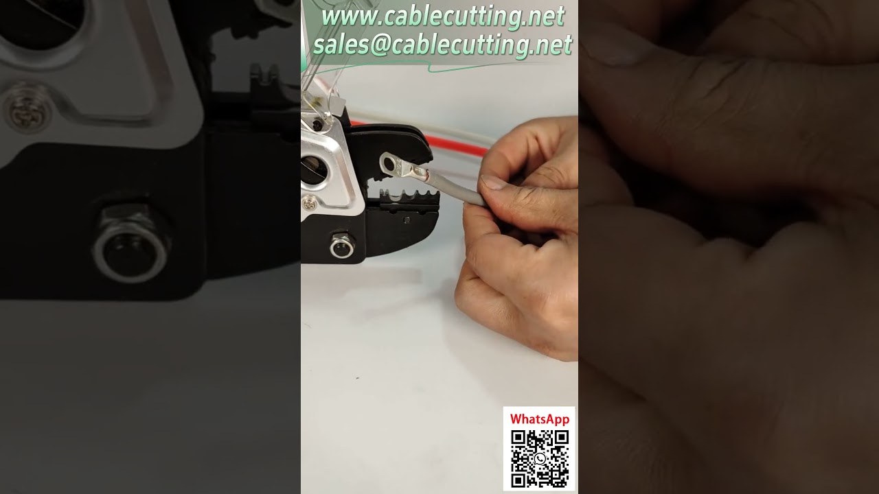 AM-10 Pneumatisk Kabelsko Crimptång – 0,5-10 mm² Barra Terminaler med Punkttryck | Anpassningsbara Matriser