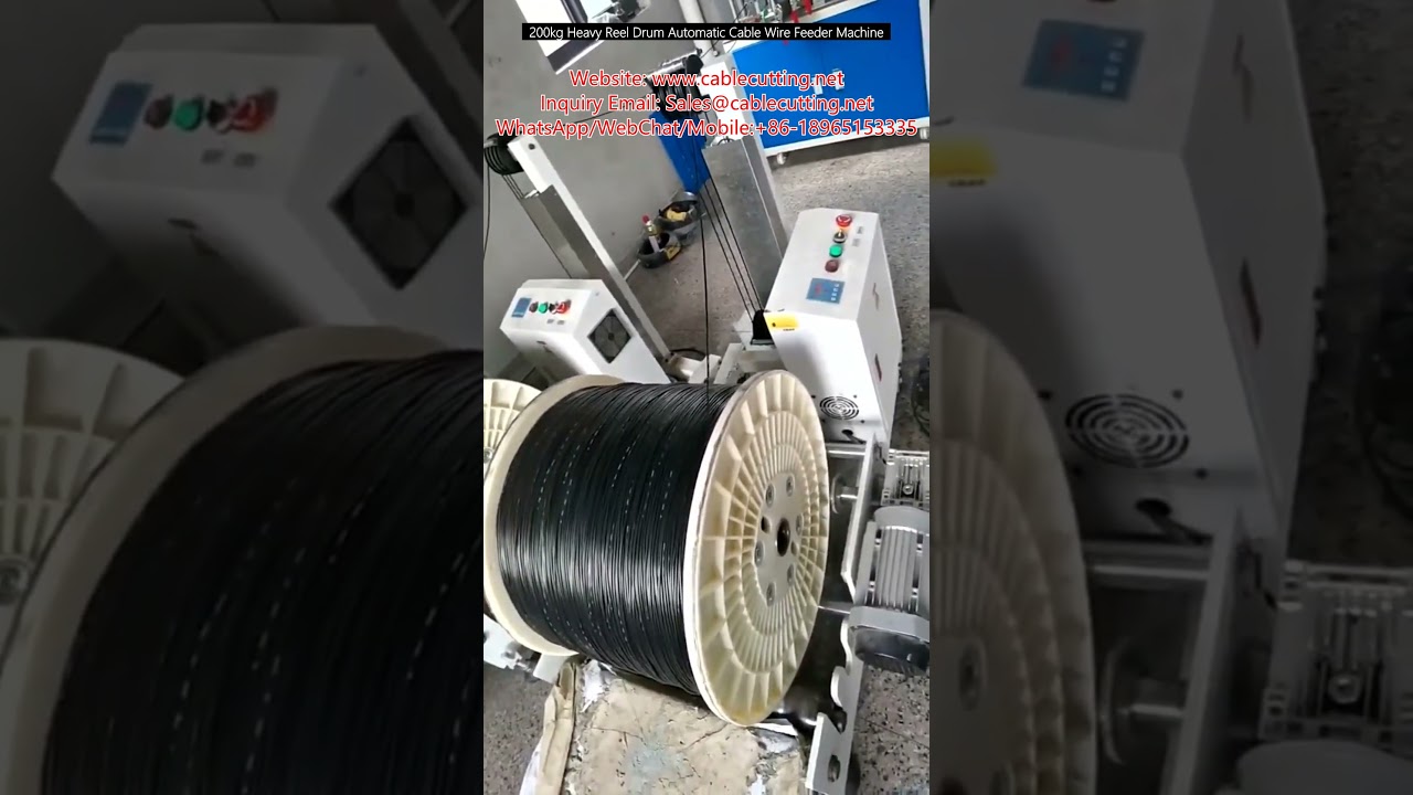 Automatisk kabelvindematare för 200 kg tunga rullar – effektiv trådmatning