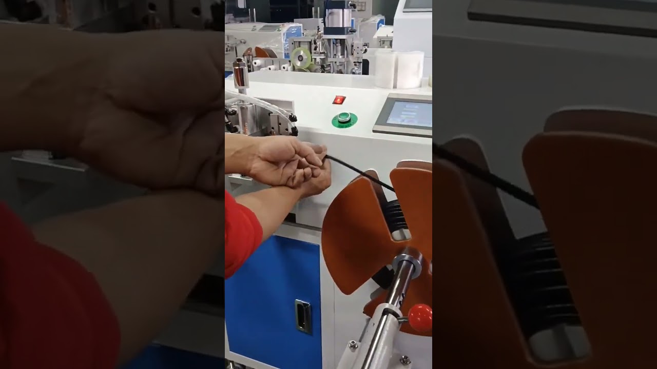 Automatisk trådlindningsmaskin med traversering och precisionsmätning - Exakt meterberäkning för effektiv förpackning