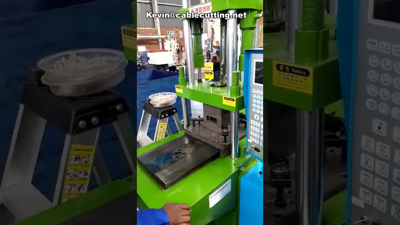 Helt elektriska vertikala plastkontaktmaskiner för effektiv automatisering