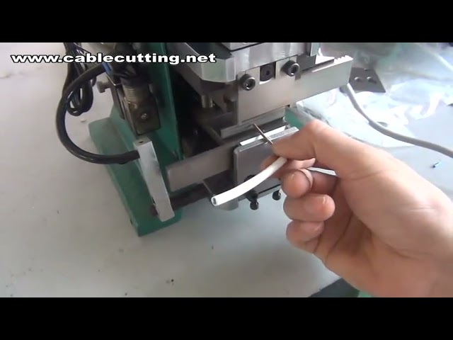 Semiautomatisk kabelavskalningsmaskin | Trådavskalning, vridning & peeling