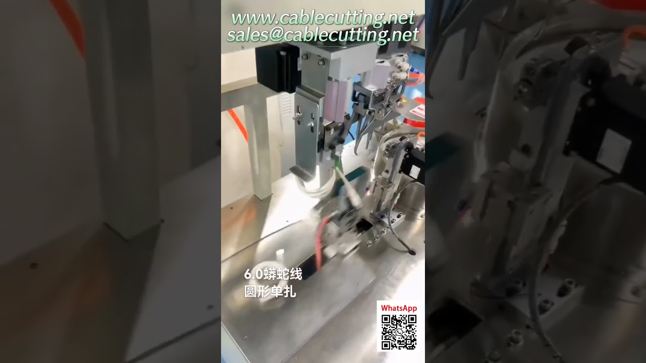 6-spindlig automatisk trådskärnings- & avskalningsmaskin – Hög precision & hastighet
