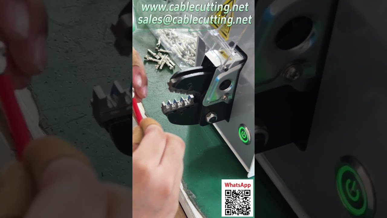 Automatisk terminalkrimpmaskin för solcellskontakter – Ingen luftpump behövs #automation