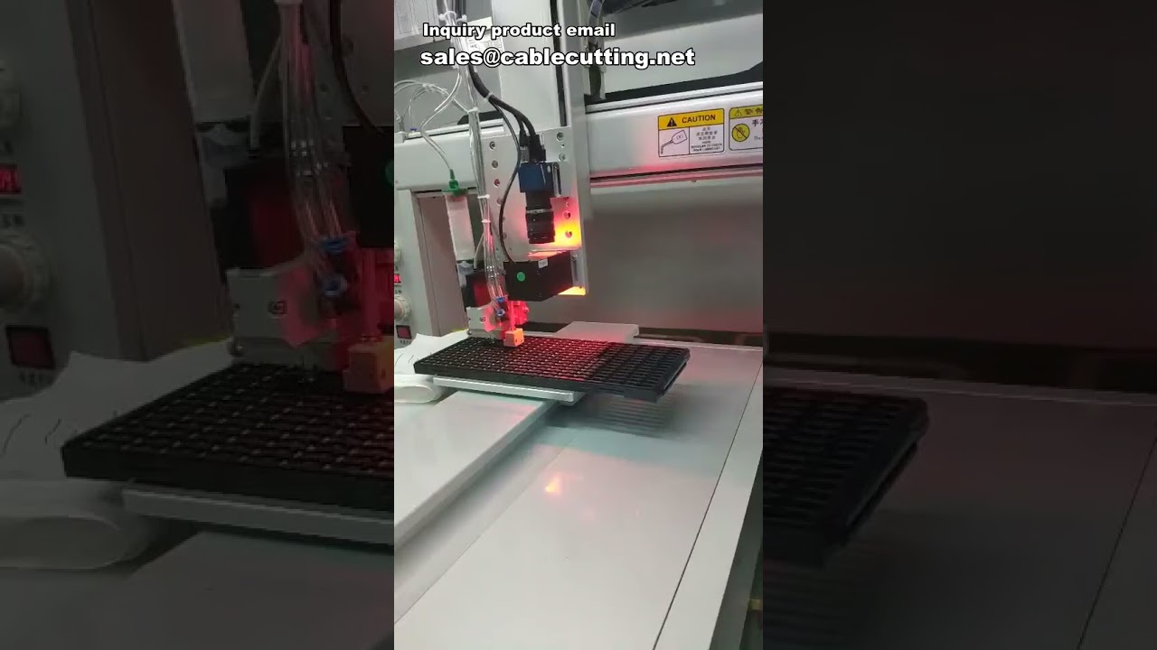 Robotisk limdispenser med vision - treaxlig automatisk limningsmaskin med kamera