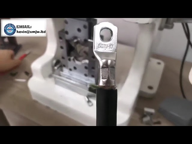 Multifunktionell hydraulisk kabeländkrympmaskin med PLC och pekskärm – 7–70 mm²