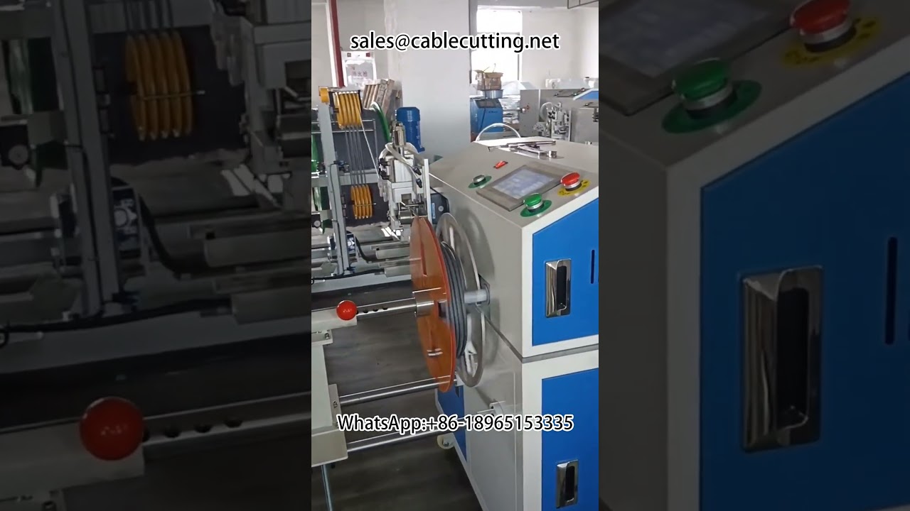 Automatisk maskin för meterräkning, sortering, kapning och lindning – effektiv kabelhantering
