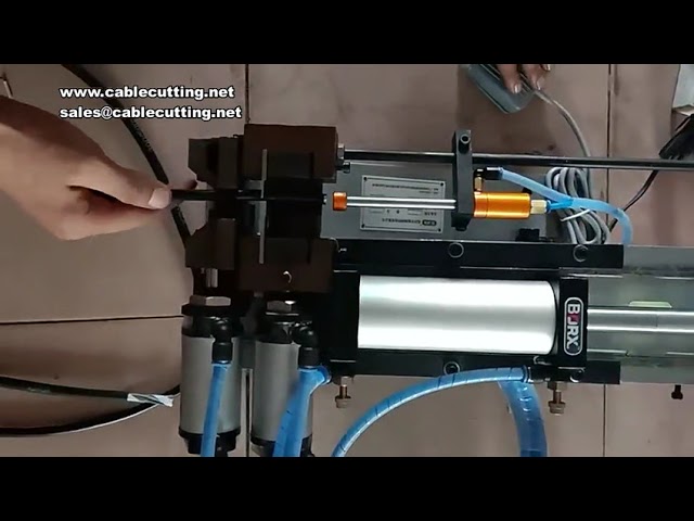 315 Pneumatisk & Elektrisk Trådavskalningsmaskin – Liten Mini Kabelavskalare Automatisk